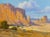 Impressionist David Chapple -Monument Valley Landscape, Arizona-Impressionist Oil Painting For Sale - Image 3 of 9