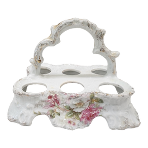 Adorable Porcelain Antique Egg Carrier