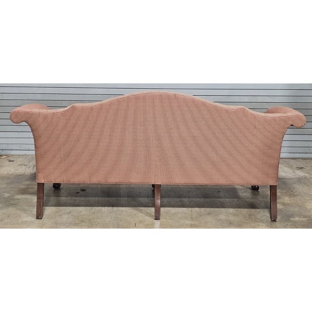 Late 20th Century Late 20th Century Kittinger Mahogany Williamsburg Style Chippendale Style Sofa Claw and Ball Feet For Sale - Image 5 of 10