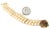 Contemporary Mid 20th Century Sapphire & Ruby Triple Strand 14k Yellow Gold Pearl Bracelet For Sale - Image 3 of 3
