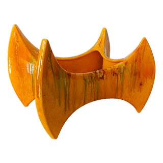 Brutalist Ceramic Vase by Elio Schiavon for Bertoncello, 1970s For Sale