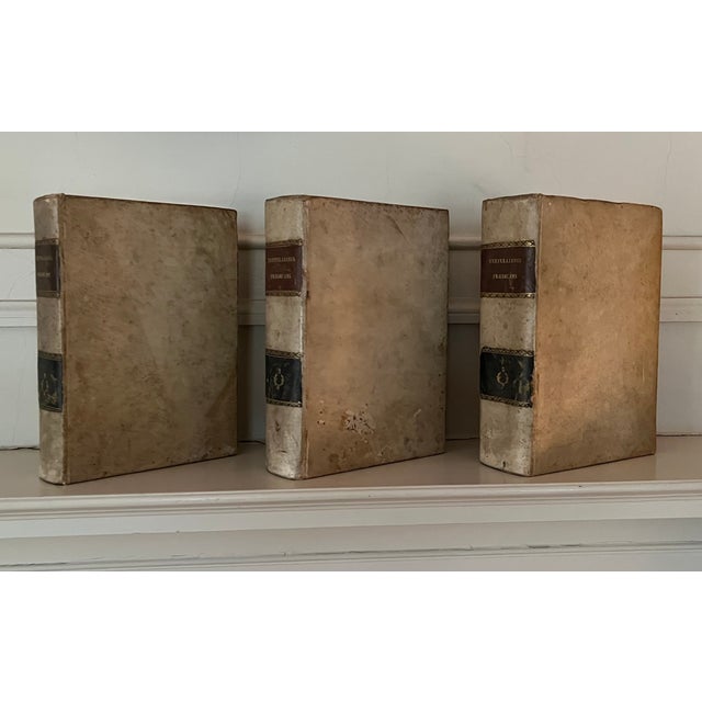 Fine leather bindings - Raccolata bound in vellum - 3 volumes. Published in Naples, Italy 1841. The Raccolta (Italian for...