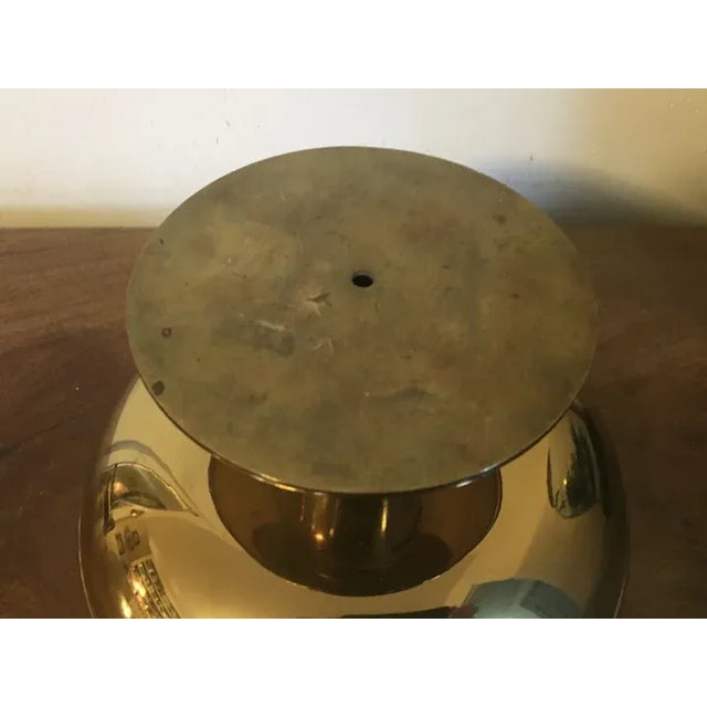 1930's Austrian Brass Centerpiece Tazza Compote Bowl in the Manner of Tommi Parzinger For Sale - Image 4 of 13