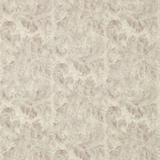 Zoffany Pietra Damask Fabric in Platinum For Sale