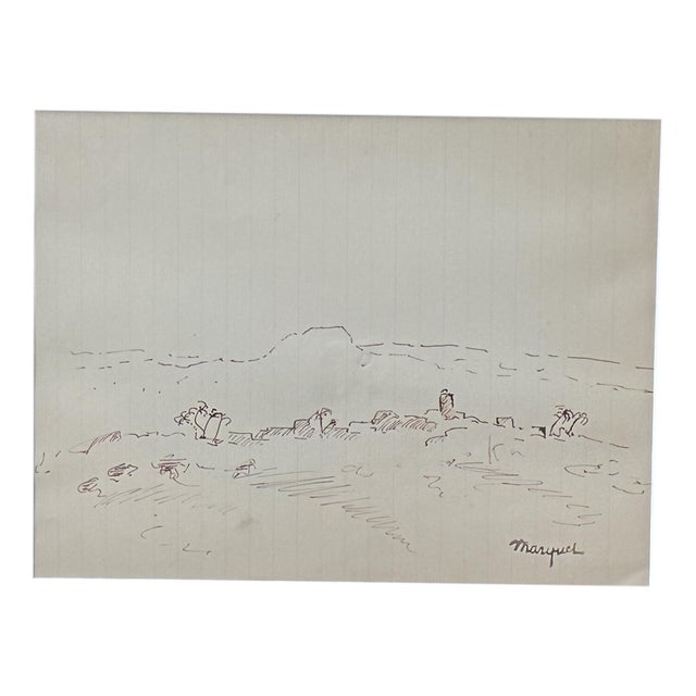 Albert Marquet, Scene, Ink on Paper For Sale