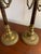 Neoclassical Tall Vintage Neoclassical Brass Candlesticks ~ a Pair For Sale - Image 3 of 6