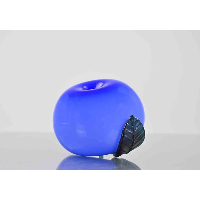 Vintage Enameled Aluminium Apple Paperweight, Italy, 1980s For Sale - Image 3 of 5