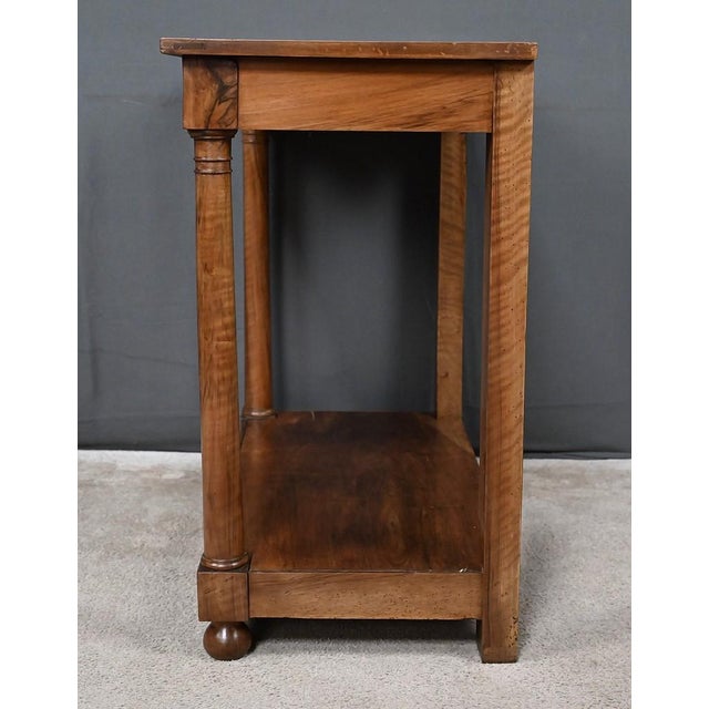 Empire Walnut Console Table, Early 19th Century For Sale - Image 11 of 18