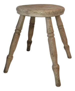19thc Adirondack Milk Stool