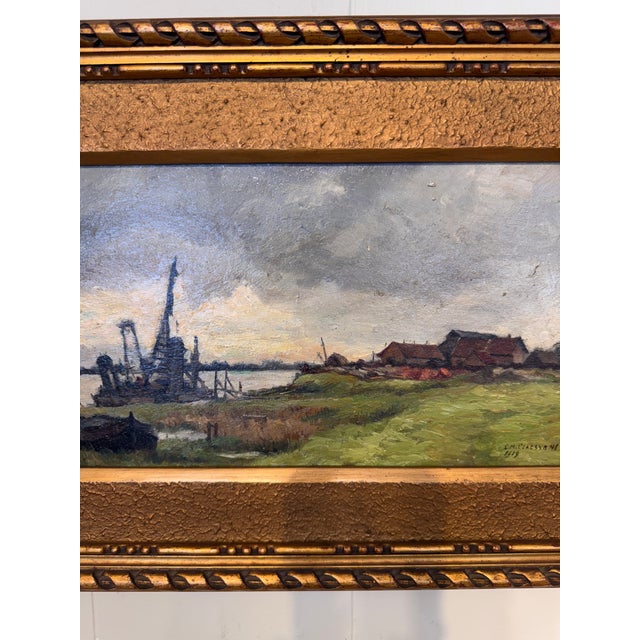 19th Century Oil on Board "A Break in the Clouds" For Sale In Nashville - Image 6 of 8