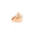Early 21st Century Rose Gold Plated Zircon Studded Bochic Dome Ring- Size 6 For Sale - Image 5 of 10