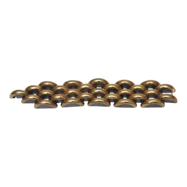 1980s Gerda Lynggaarde Resin Link Cuff Bracelet For Sale