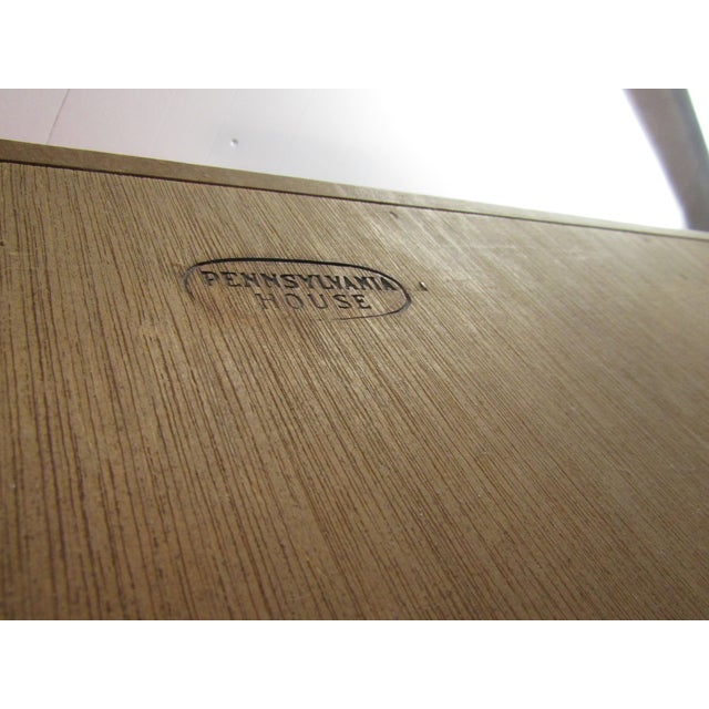 1980s Pennsylvania House Solid Cherry Corner China Cabinet For Sale - Image 9 of 9