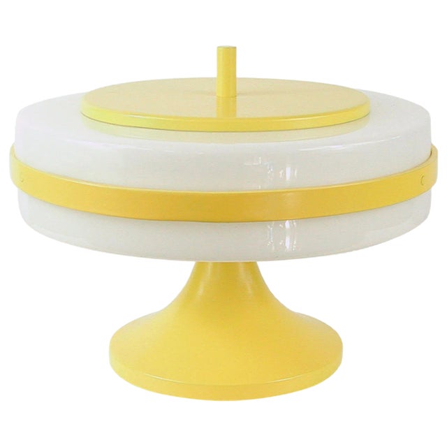 Pop Art Yellow and White Table Lamp from Stilux Milano For Sale