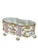 Bright pink and gold floral painted jardiniere by Sorelle. Marked on the bottom. Lovely pierced design with gold shell...