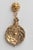 18K gold, hand cast drop earrings with a subtle floral motif. Originally old Indian pendants from a necklace. The 18K gold...