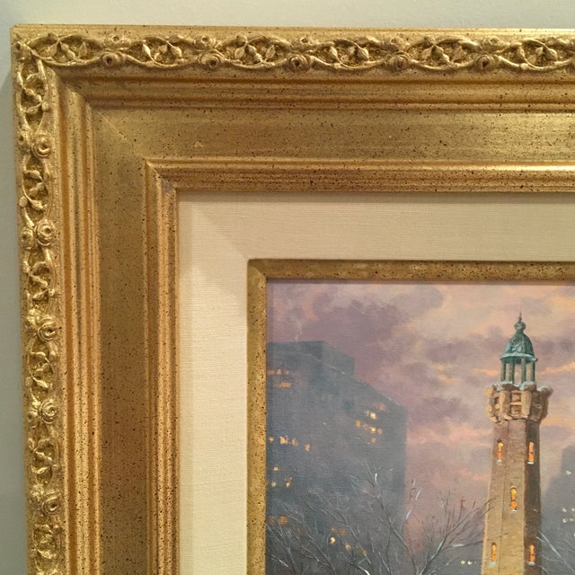 Thomas Kinkade “Chicago, Winter at the Water Tower” Framed Gallery