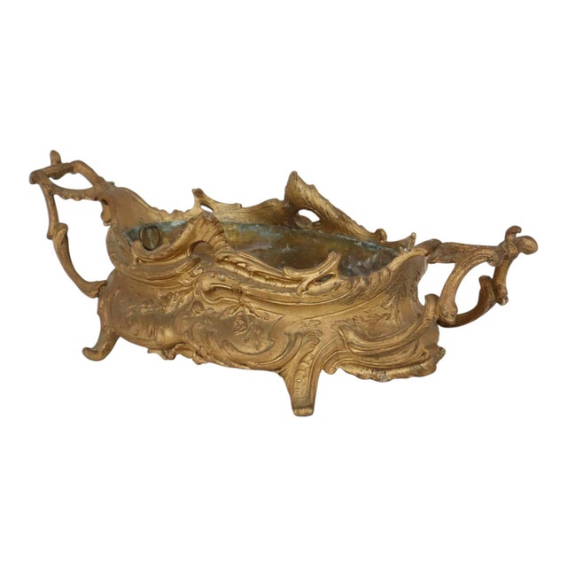 Early 20th Century Rococo-Style Gilt Jardinière Flower Planter For Sale - Image 16 of 18