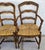 Antique French Country Carved Ladder Back Rush Seat Dining Chairs, Set of 4 For Sale - Image 4 of 18