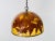 1970s Acrylic Glass Pendant Lamp with Leaves and Brass Base, 1970s For Sale - Image 5 of 13