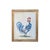 A set of four oil paintings on panel depicting different types of roosters against an off-white background, dating from...
