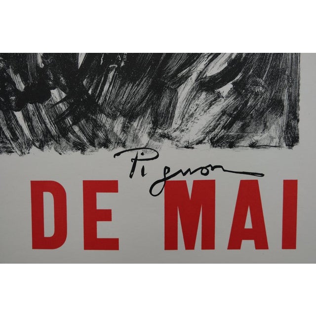 Modern Salon de Mai 1961 Poster after Edouard Pignon For Sale - Image 3 of 4
