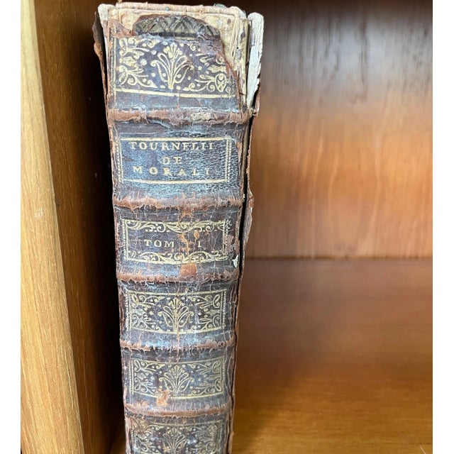 1738 Rare Antique Theology Book - Honorati Tournely - Latin Edition For Sale - Image 4 of 6