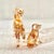 Swarovski Crystal Golden Retriever Mom and Pup Figurine Set Retired Gold For Sale - Image 11 of 14