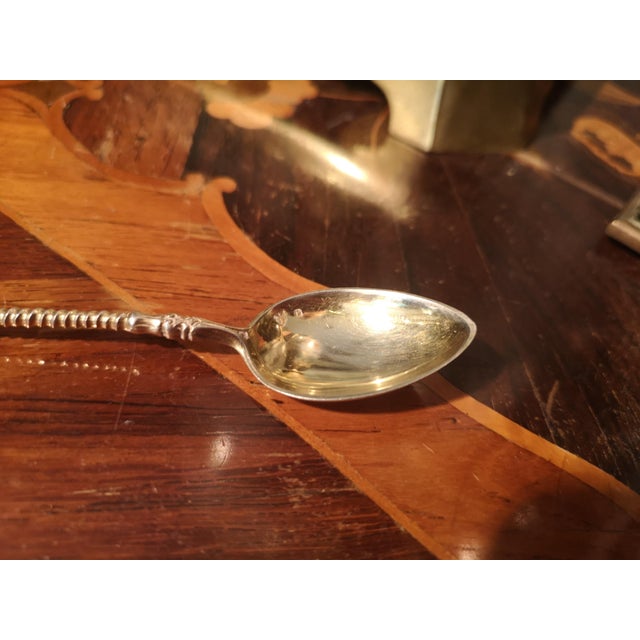 Gold Plated Silver Coffee Spoons, Set of 13 For Sale - Image 11 of 18