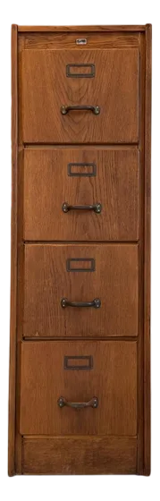 Art Nouveau Hanging Filing Cabinet, 1890s