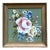 Vintage Floral Oil Painting in Wood Frame For Sale