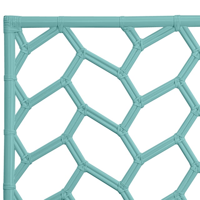 David Francis Silas Platform Bed Twin - Turquoise For Sale - Image 4 of 12