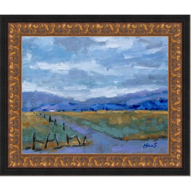 Contemporary "Crossroads, Reno Nevada" Contemporary Desert Landscape Oil Painting For Sale - Image 3 of 10