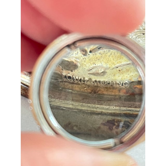 Silver Vintage Towle Sterling Silver Hand Held Mirror For Sale - Image 8 of 8