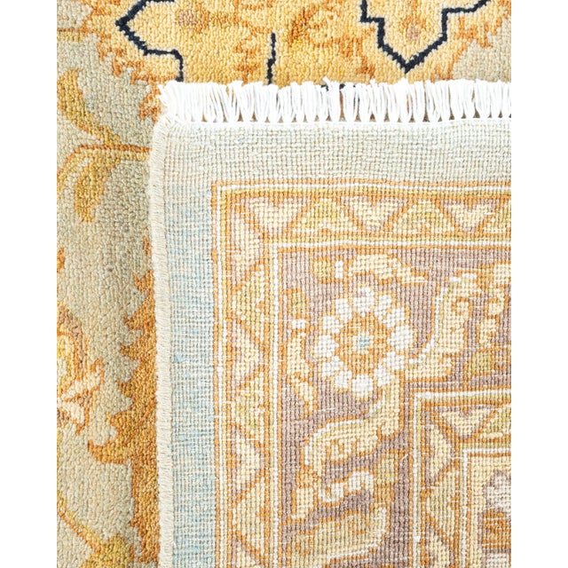 2000 - 2009 Eclectic, One-of-a-Kind Hand-Knotted Area Rug - Light Blue, 9' 2" x 12' 0" For Sale - Image 5 of 8