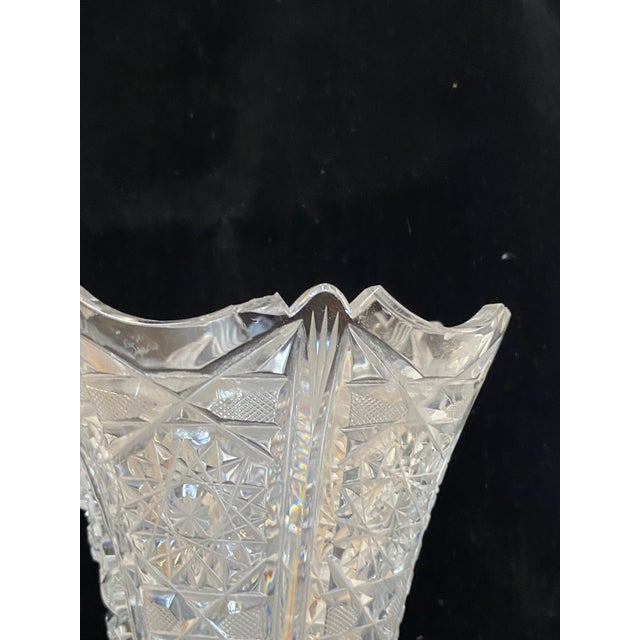 Modern Regency Crystal Vase, 1960s For Sale - Image 6 of 9