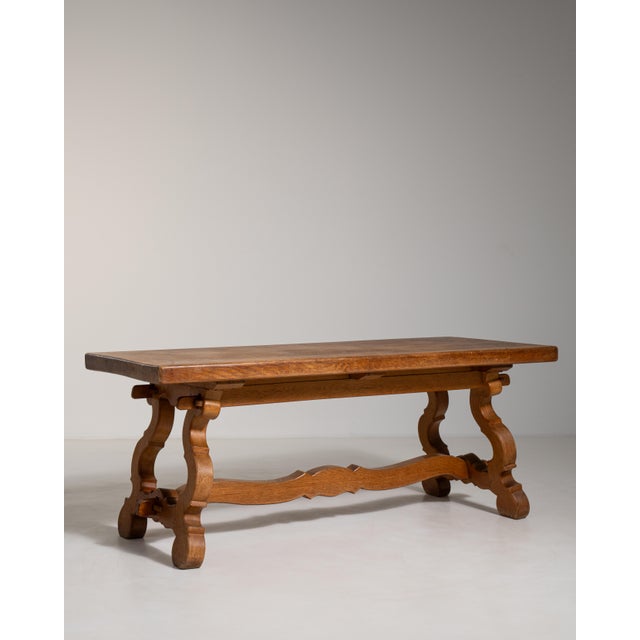 Spanish Oak Refectory Table For Sale - Image 9 of 11