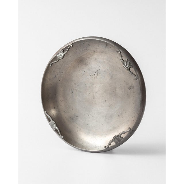 Silver Art Deco Pewter Bowl by Sylvia Stave for C.G. Hallberg, 1930s For Sale - Image 8 of 8