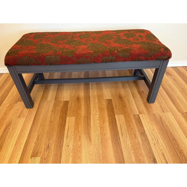 1980s Mid Century Modern, All Occasion Bench For Sale - Image 5 of 5