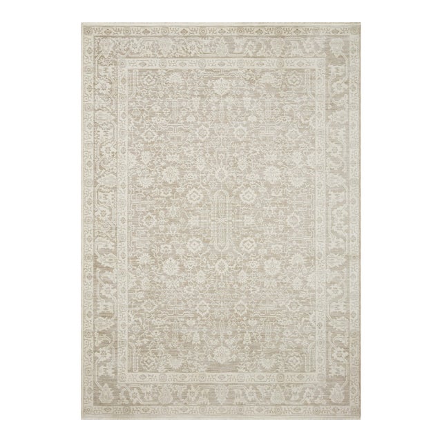 Amber Lewis x Loloi Zuma Sand / Stone 11'-6" x 15'-7" Area Rug For Sale