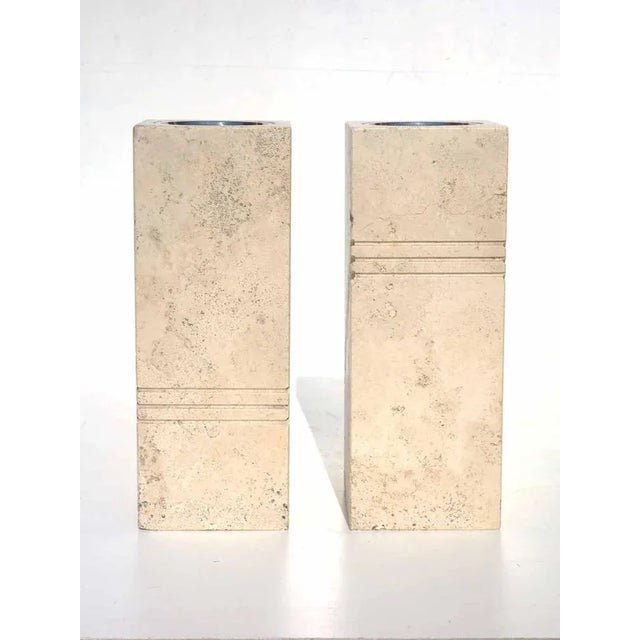 Travertine Ashtrays, 1970s, Set of 2, in Flawless conditions. Designed 1970 to 1979