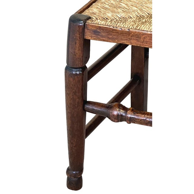 Brown Georgian Farmhouse Kitchen Dining Chairs, 1820s, Set of 10 For Sale - Image 8 of 13