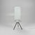 Mid-Century Italian White Glass Tripod Table Lamp, 1960s For Sale - Image 9 of 9