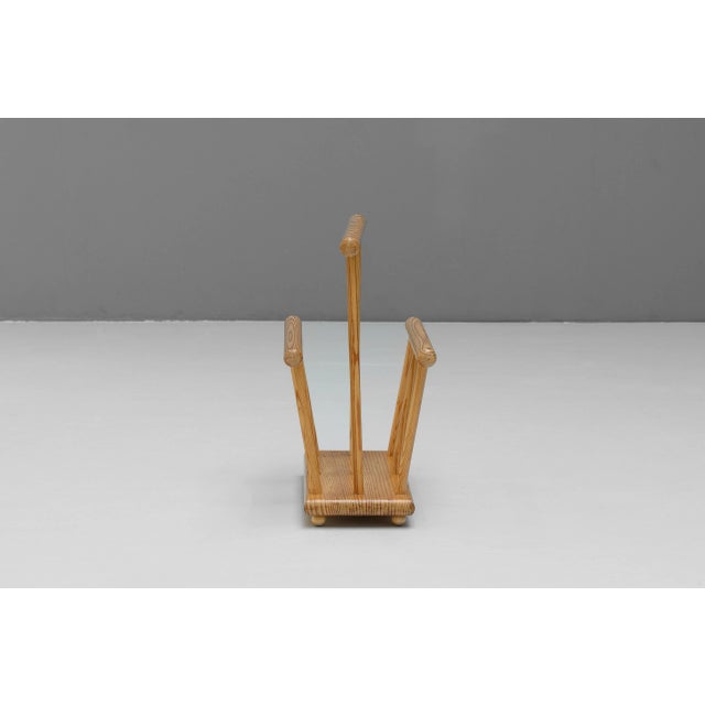 Mid-Century Modern Pine Magazine Rack, 1970s For Sale - Image 3 of 6