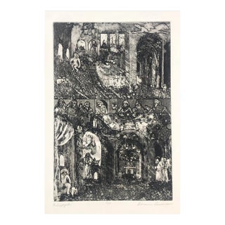 1970s Adrienne Anderson Modern Mythological Etching For Sale