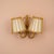 Mid-Century Modern Double Rattan Wall Sconce Handcrafted Pencil Reed Artisan Lighting For Sale - Image 3 of 6