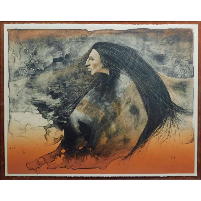 "Lost Warrior" by Frank Howell Original Limited Edition Lithograph on Paper Hand signed, titled & numbered by the artist...