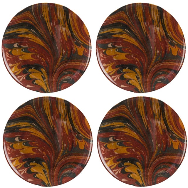 Siren Song Wharton Melamine Dinner Plates - Set of 4 For Sale - Image 4 of 4