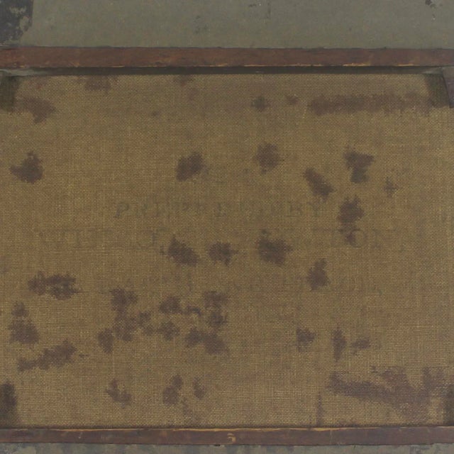 Green Antique Signed Oil Painting Impressionist Fall Landscape With Trees and Laneway Framed For Sale - Image 8 of 11