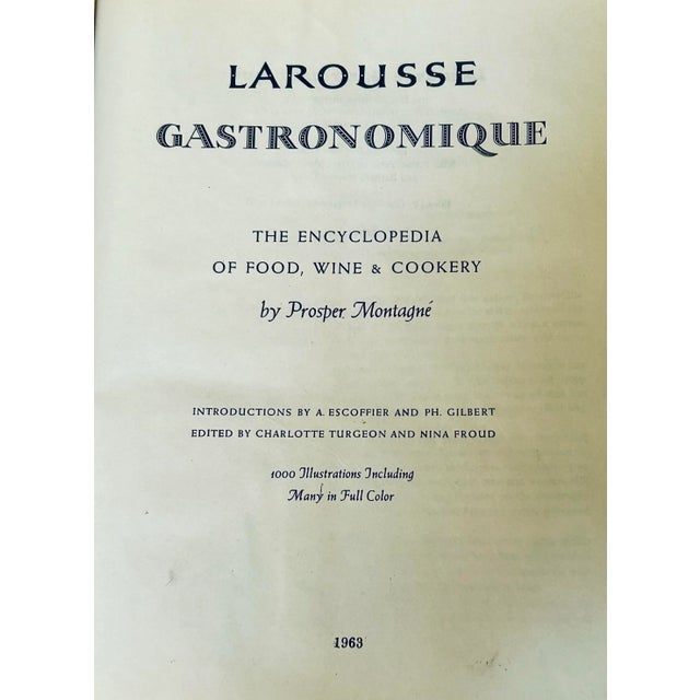 Larousse Gastronomique Cookbook For Sale - Image 4 of 7